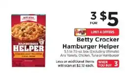 ShopRite Betty Crocker Hamburger Helper offer