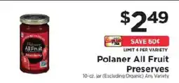 ShopRite Polaner All Fruit Preserves offer