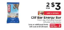 ShopRite Clif Bar Energy Bar offer