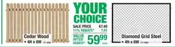 Menards Your Choice offer