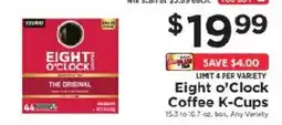 ShopRite Eight o'clock coffee k-cups offer