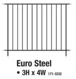 Menards Euro Steel 3H x 4W offer