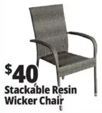 Ocean State Job Lot Stackable Resin Wicker Chair offer