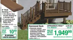 Menards Hammond Deck offer