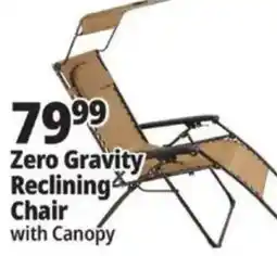 Ocean State Job Lot Zero Gravity Reclining Chair with Canopy offer