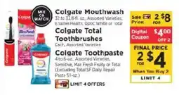 ShopRite Colgate Mouthwash offer