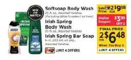 ShopRite Softsoap body wash irish spring offer
