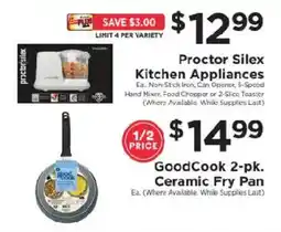 ShopRite Proctor Silex kitchen appliances offer