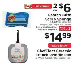 ShopRite Scotch-Brite scrub sponge offer