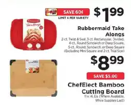 ShopRite Rubbermaid Take Alongs offer
