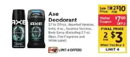 ShopRite Axe Deodorant offer