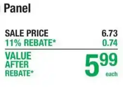 Menards Panel offer