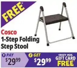 Ocean State Job Lot Cosco 1-step folding step stool offer