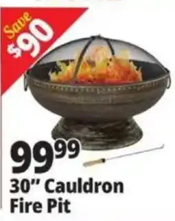Ocean State Job Lot 30" Cauldron Fire Pit offer