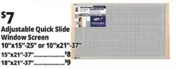 Ocean State Job Lot ProAira adjustable quick slide window screen offer