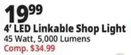 Ocean State Job Lot 4' Led Linkable Shop Light offer