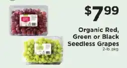 ShopRite Organic Red, Green or Black Seedless Grapes offer