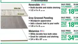 Menards Reversible White Oak Barnwood offer