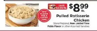 ShopRite Pulled Rotisserie Chicken offer