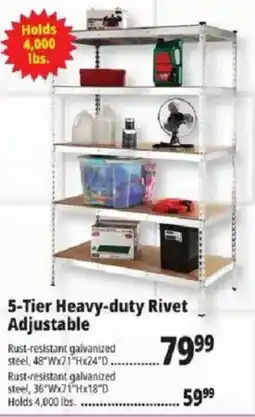 Ocean State Job Lot 5-Tier Heavy-duty Rivet Adjustable offer