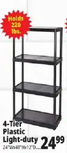 Ocean State Job Lot 4-Tier Plastic Light-duty offer