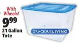 Ocean State Job Lot Gracious Living 21 Gallon Tote offer