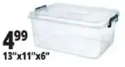 Ocean State Job Lot Clear plastic storage bin offer