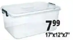 Ocean State Job Lot Clear plastic storage bin offer