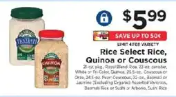 ShopRite Rice Select Rice, Quinoa or Couscous offer
