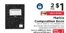ShopRite Marble Composition Book offer