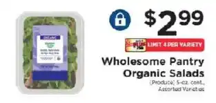 ShopRite Wholesome Pantry Organic Salads offer