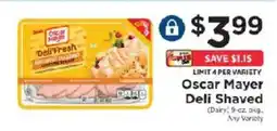 ShopRite Oscar Mayer Deli Shaved offer