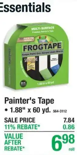 Menards Frogtape painter's tape offer