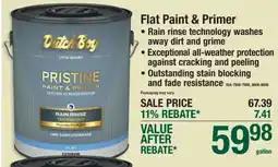 Menards Dutch Boy Pristine Paint & Primer offer