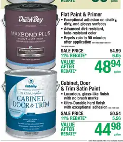Menards Dutchboy maxbond plus paint & primer offer