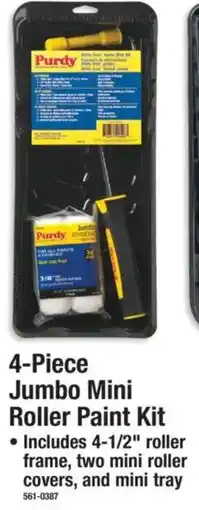 Menards Purdy 4-Piece Jumbo Mini Roller Paint Kit offer