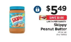ShopRite Skippy Peanut Butter offer