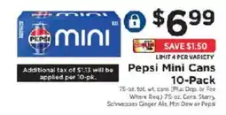 ShopRite Pepsi Mini Cans offer