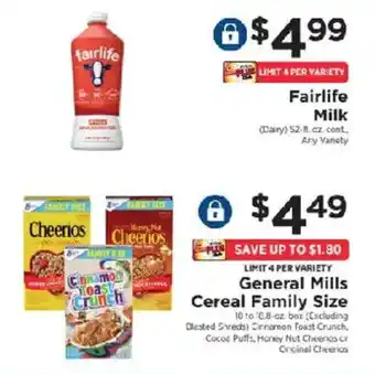 ShopRite Fairlife milk offer