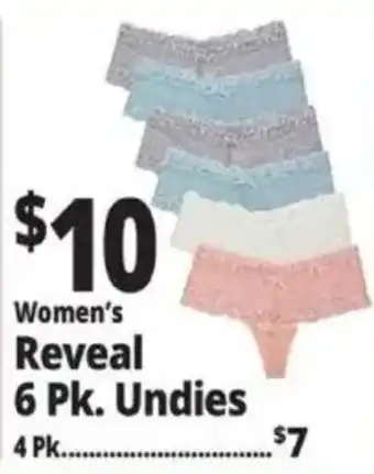 Ocean State Job Lot Women's Reveal Undies offer