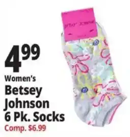 Ocean State Job Lot Women's Betsey Johnson Socks offer