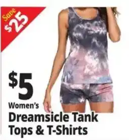 Ocean State Job Lot Women's Dreamsicl Tank Tops & T-Shirts offer