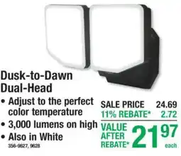 Menards Dusk-to-Dawn Dual-Head offer
