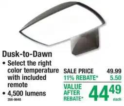 Menards Dusk-to-Dawn offer