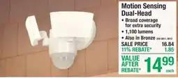 Menards Motion Sensing Dual-Head offer