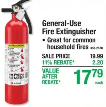 Kidde general-use fire extinguisher