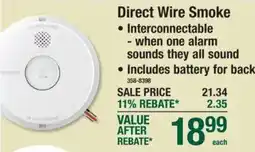 Menards Direct Wire Smoke offer