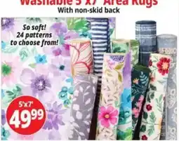 Ocean State Job Lot Washable 5 x 7 Area Rugs offer