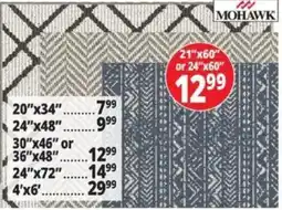 Ocean State Job Lot Mohawk rug offer