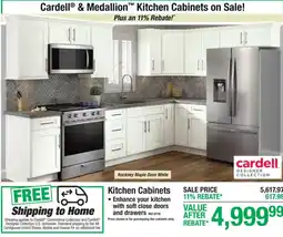 Menards Cardell & Medallion Kitchen Cabinets offer